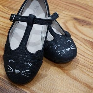 Little black cat shoes